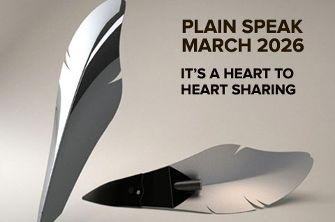 PLAIN SPEAK - MARCH 2026