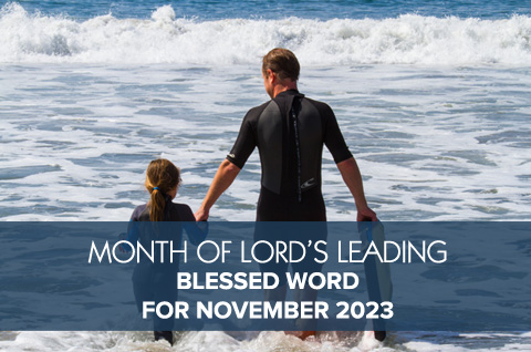 “The steps of a good man are ordered by the Lord, and He delights in his way” 
(Psalm 37:23)  